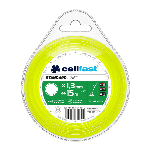Cellfast Nylon Strimmer Cord 2.4mm x 15m Round