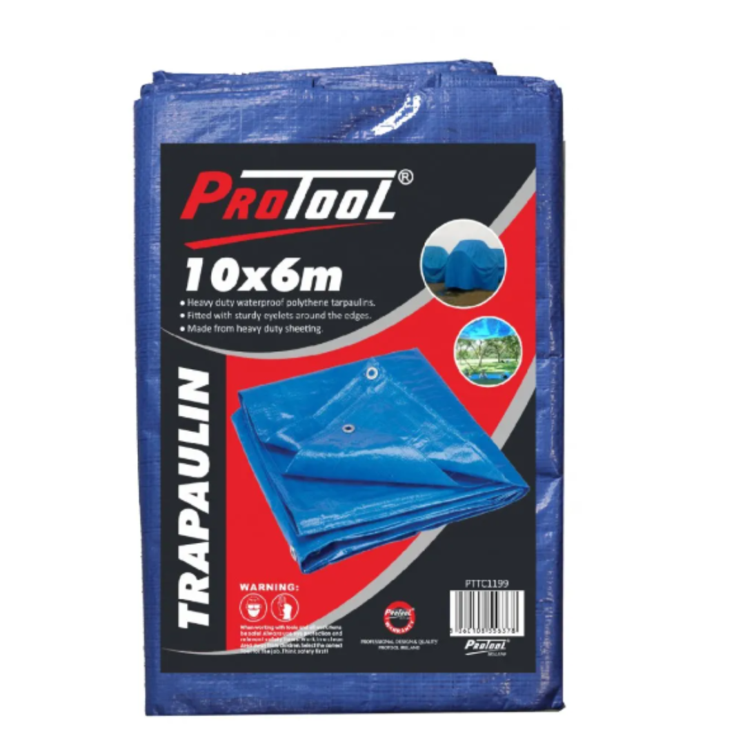 Protool Heavy Duty Tarpaulin 10m x 6m