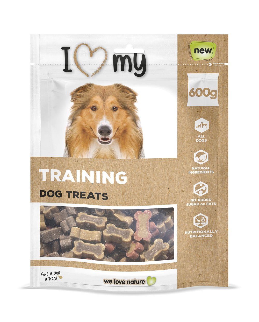 I Love My Pet Dog Training Dog Treat 600g
