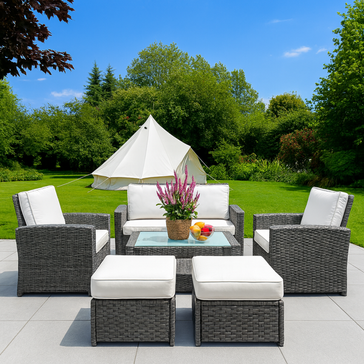 Amore 6 Piece Rattan Sofa Set