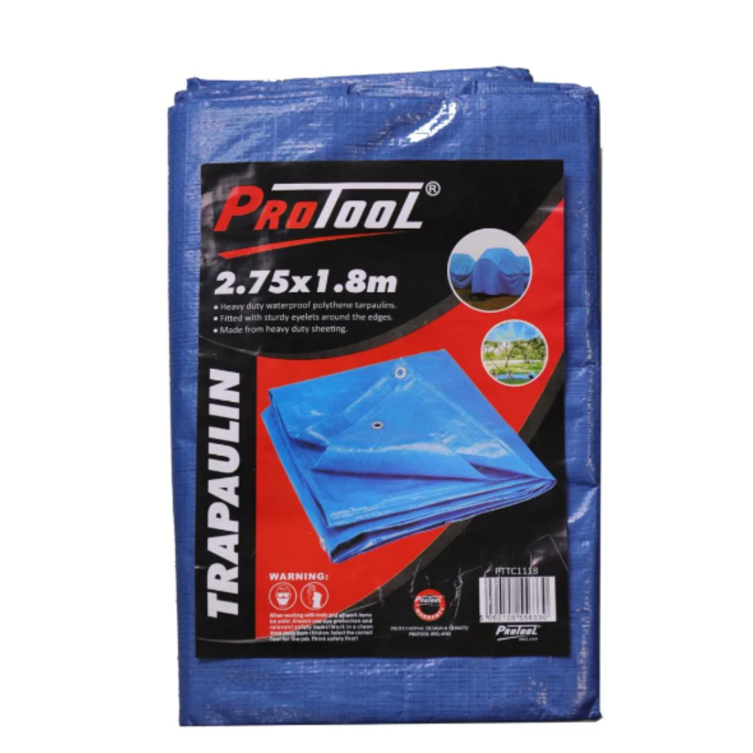 Protool Heavy Duty Tarpaulin 2.75m x 1.8m