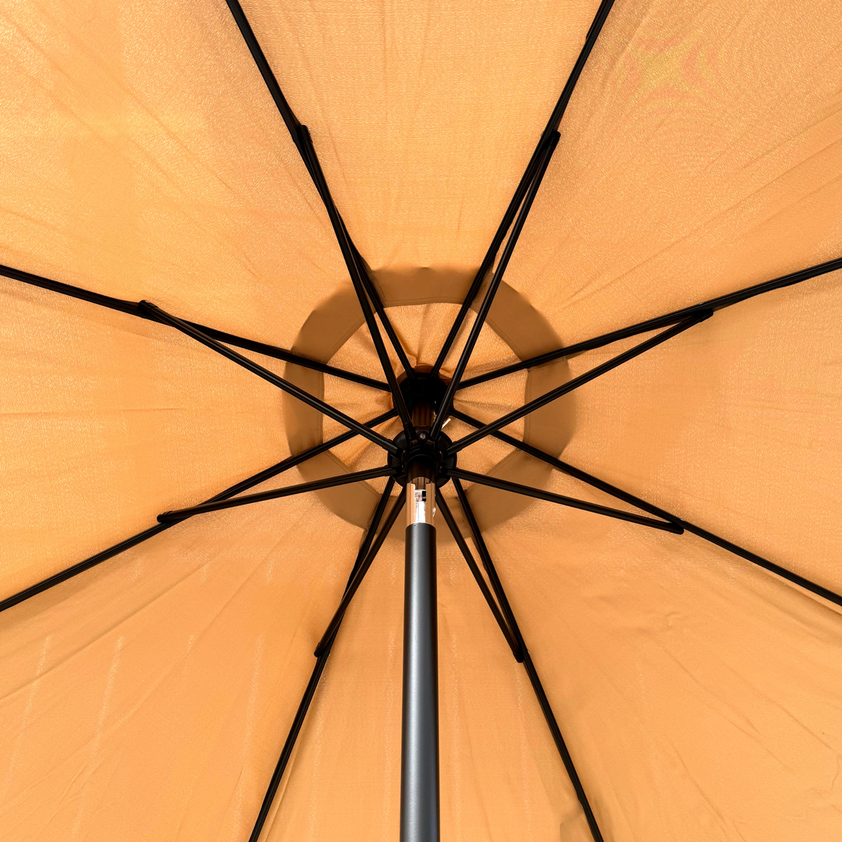 2.7m Aluminium Parasol With Tilt & Crank In Beige