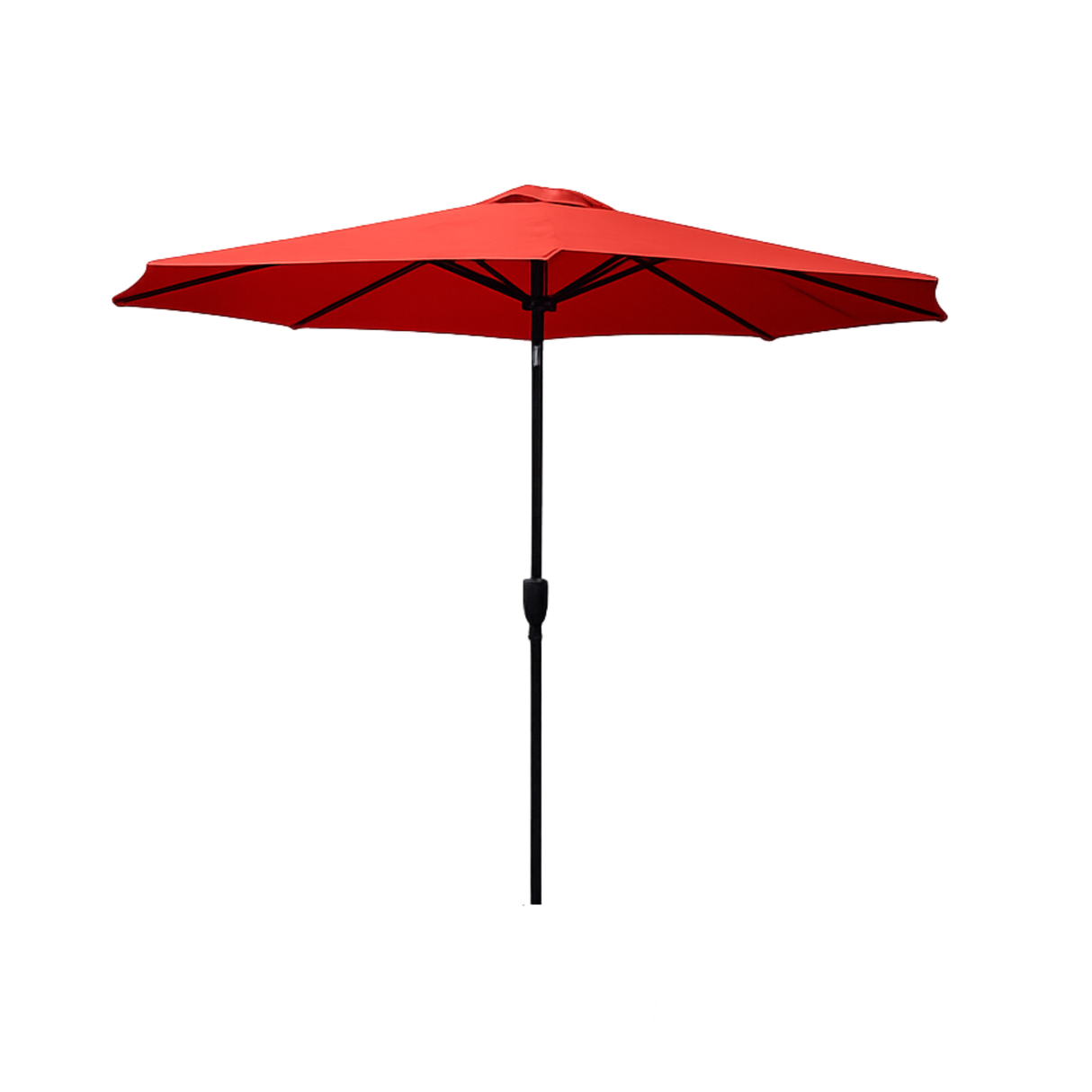 2.7m Aluminium Parasol with Tilt & Crank In Red