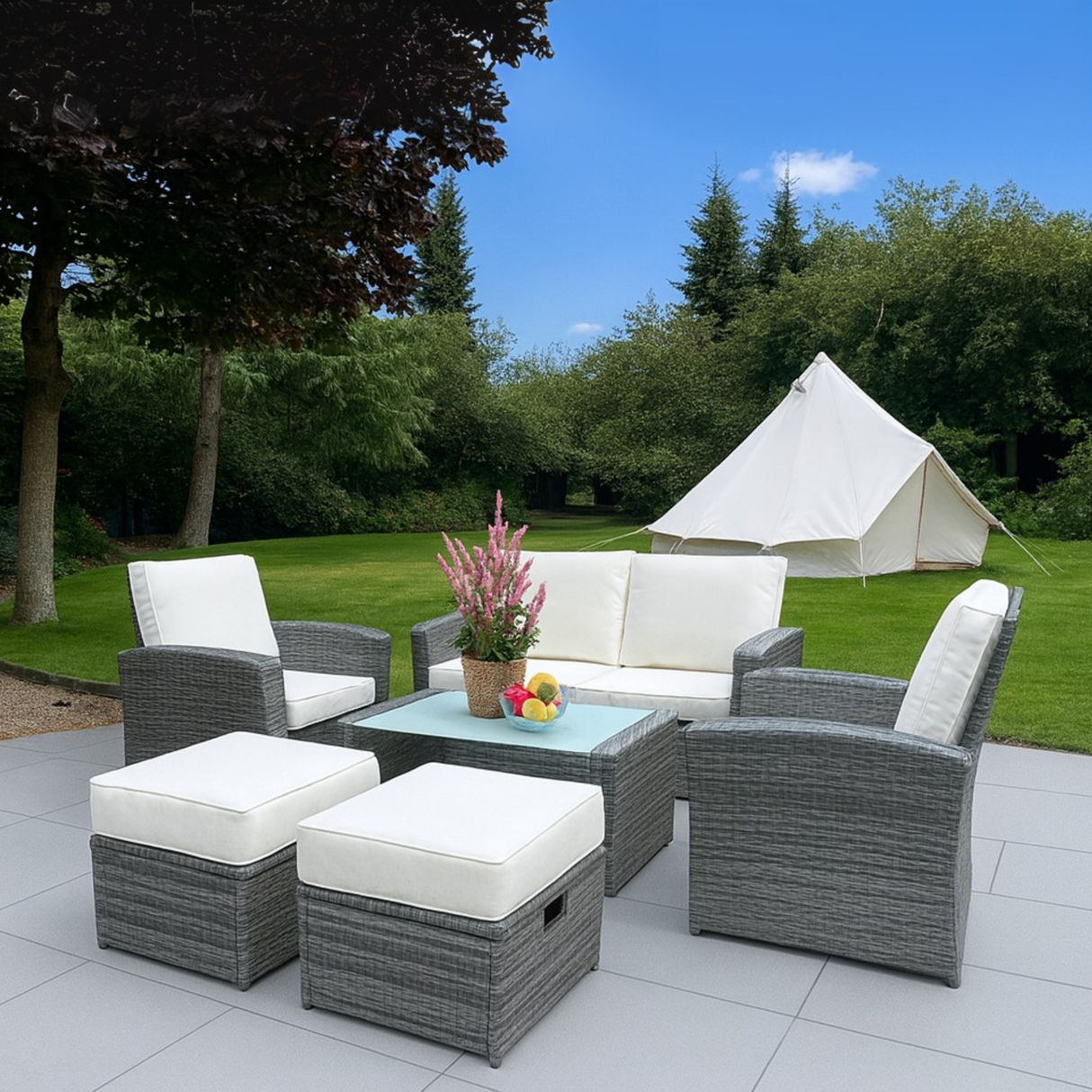 Amore 6 Piece Rattan Sofa Set