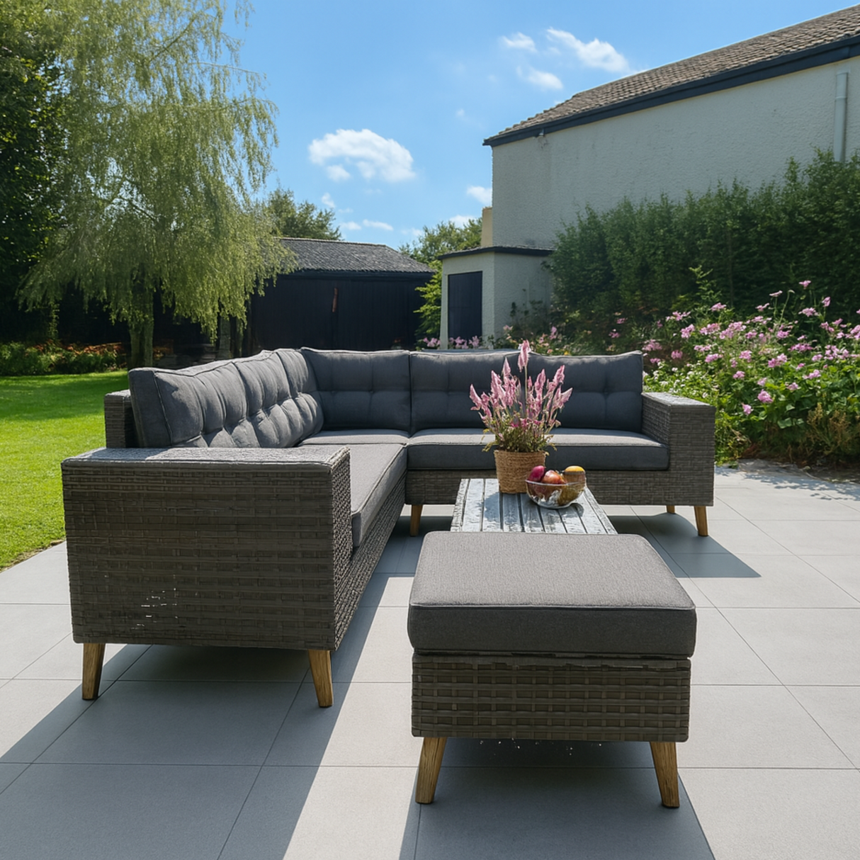 Charleston Deluxe Corner Sofa Set