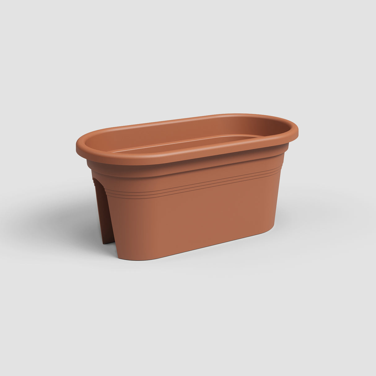 60cm Venezia Balcony Trough Terracotta