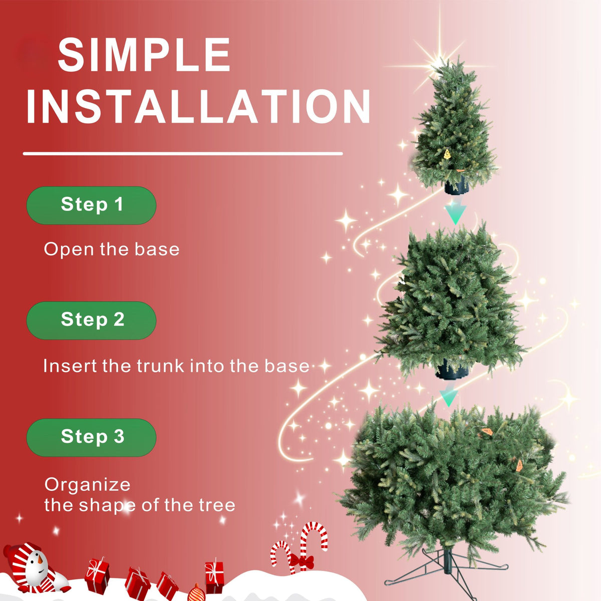 6.5ft Slim Artificial Christmas Tree