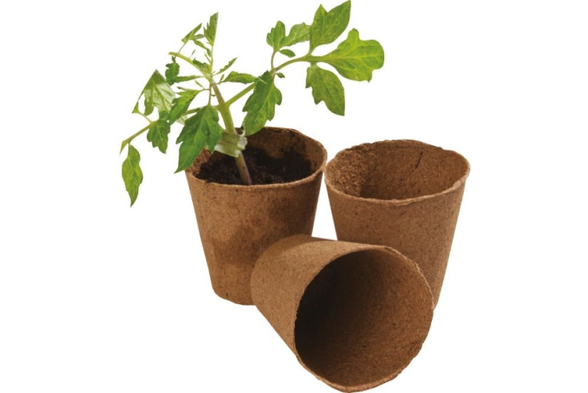 Garland 8cm Round Fibre Pots 12pack