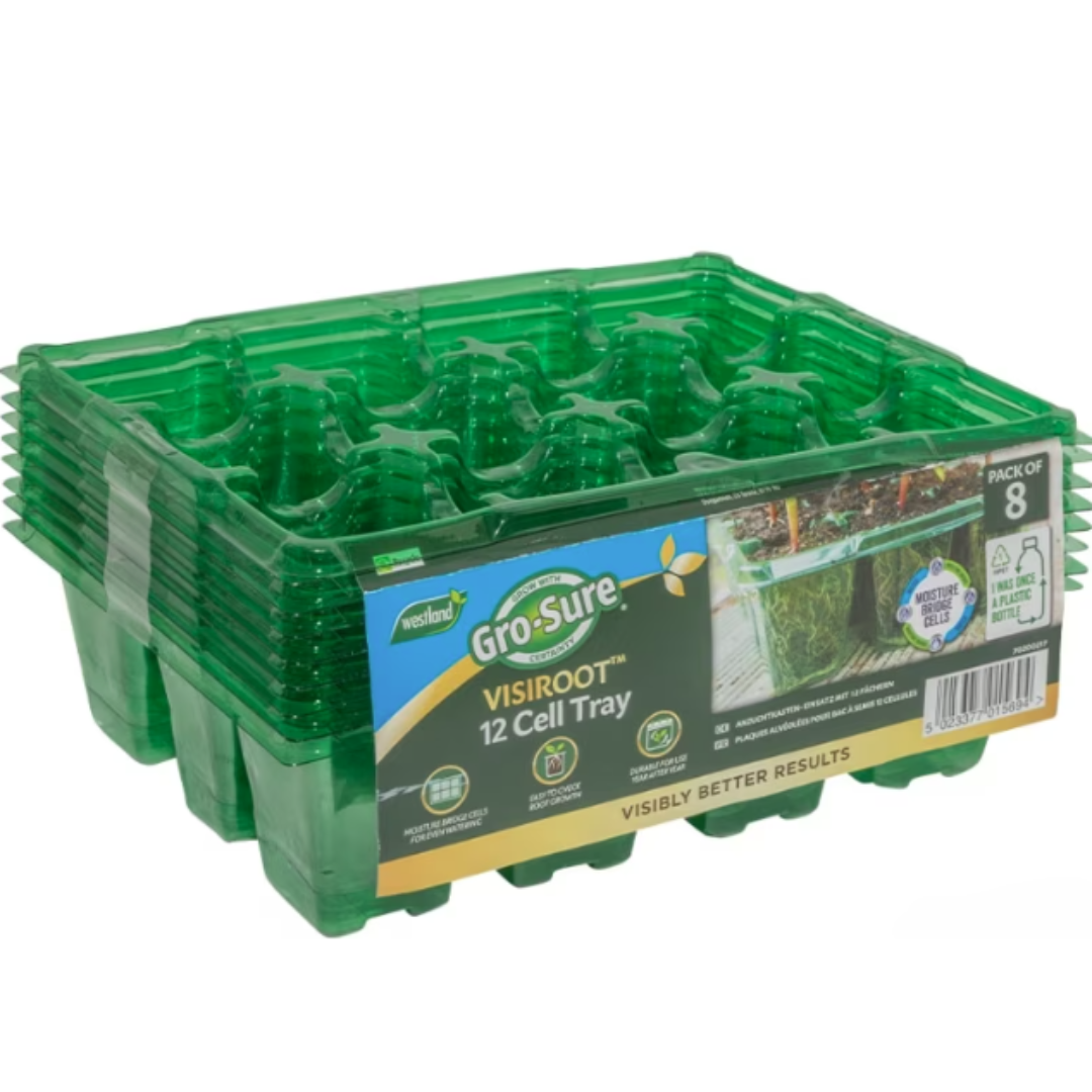 Gro-Sure Visiroot 12 Cell Tray 8 Pack