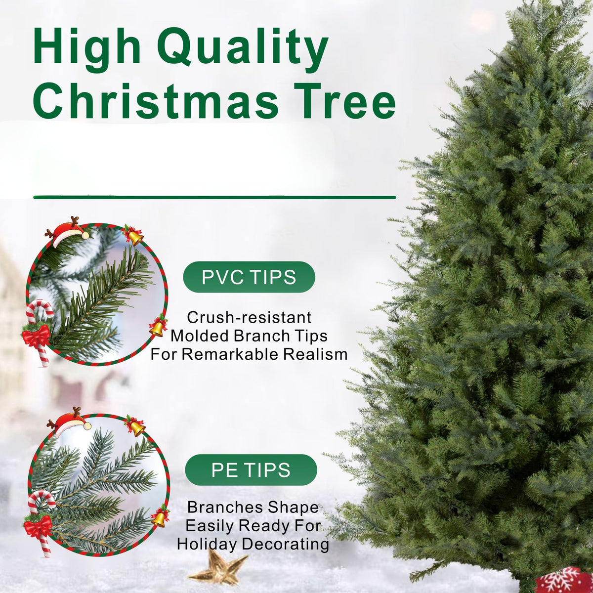 7ft Artificial Christmas Tree - Blue Spruce