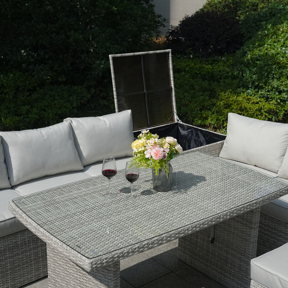 8 Seater Outdoor rattan Sofa Set With Side Table