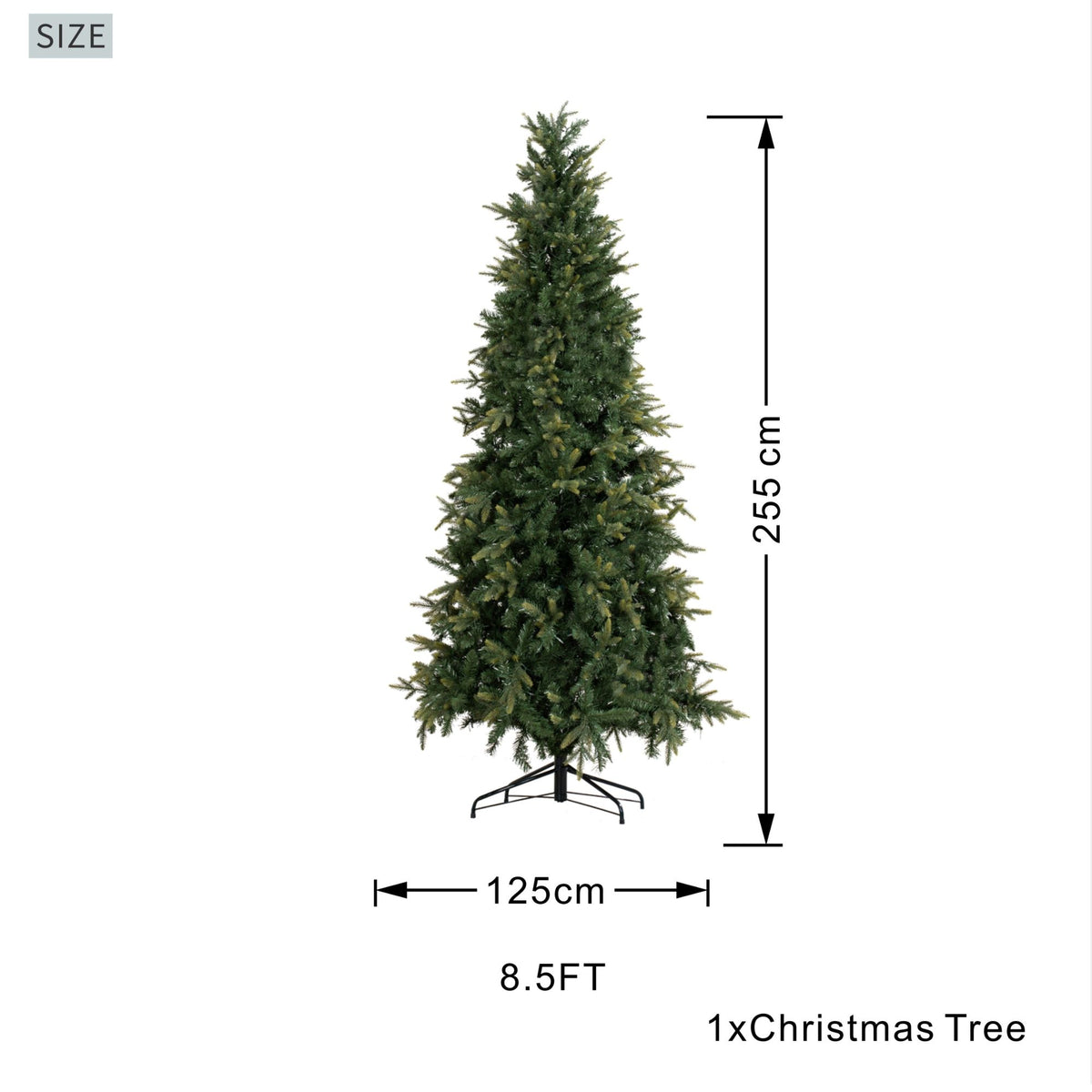 8.5ft Pre-Lit Slim Artificial Christmas Tree