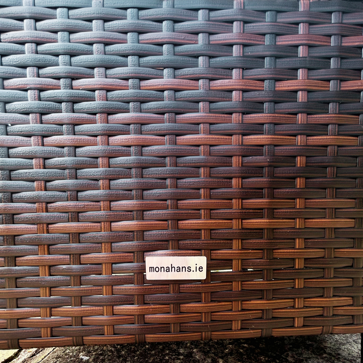 9 Piece Cube Rattan Dining Set - Brown