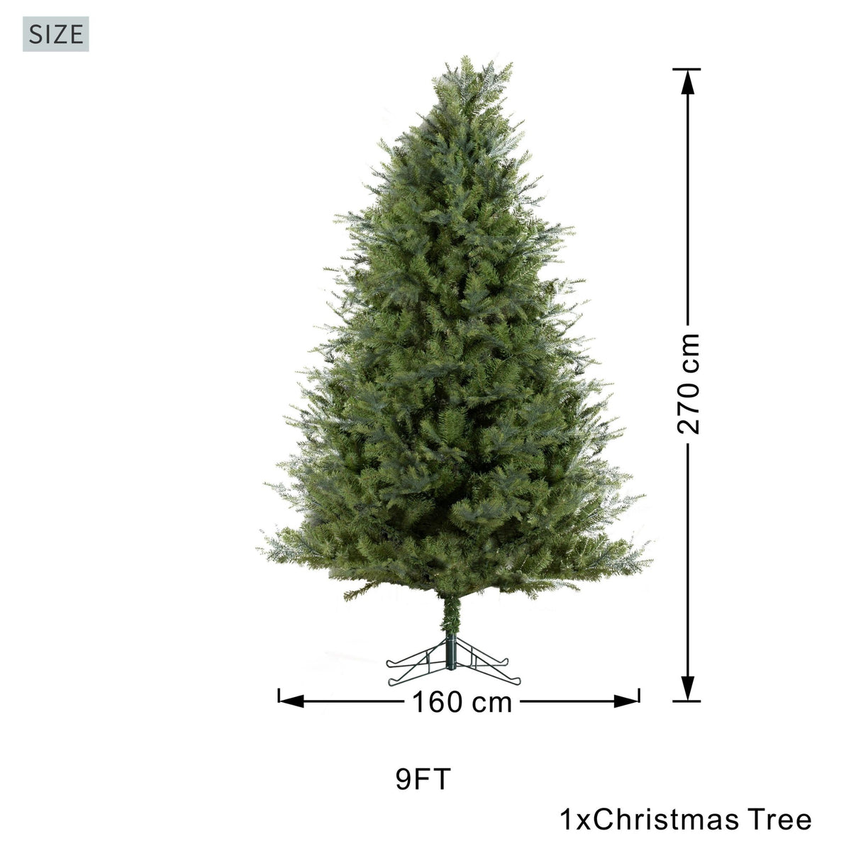 9ft Artificial Christmas Tree - Blue Spruce