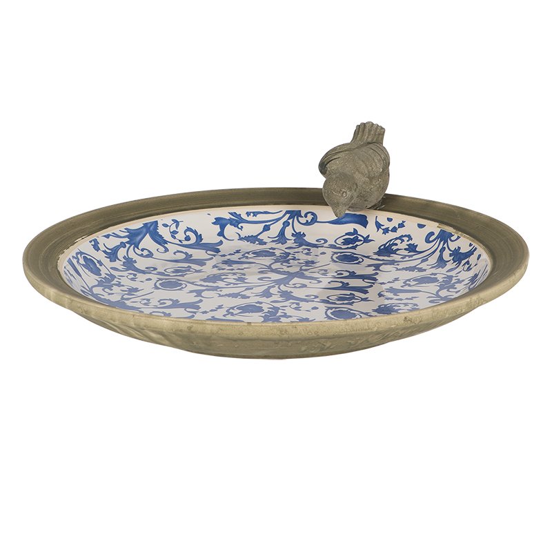 Esschert Design Aged Ceramic Bird Bath