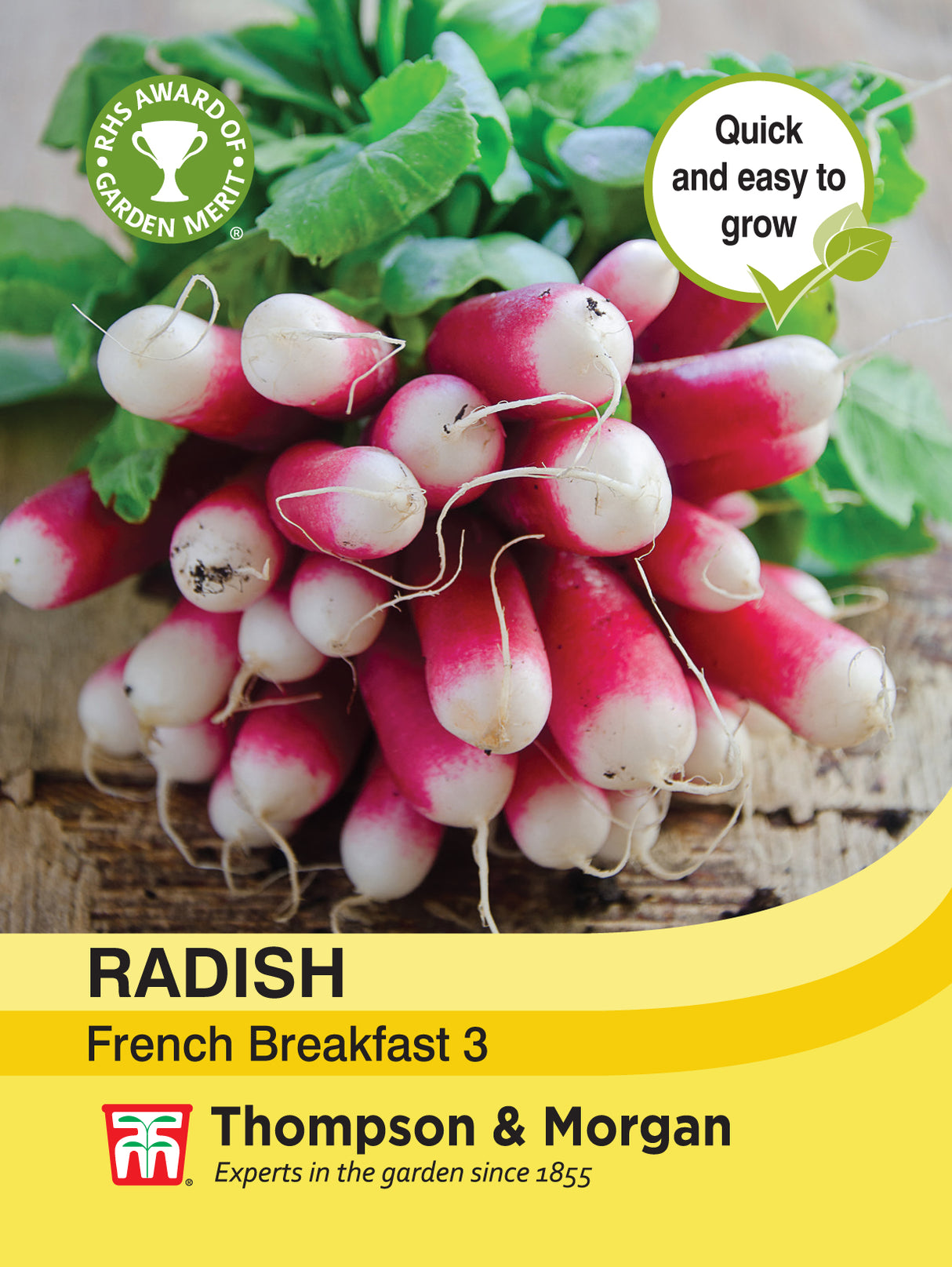 Thompson & Morgan - Radish French Breakfast 3 Seeds