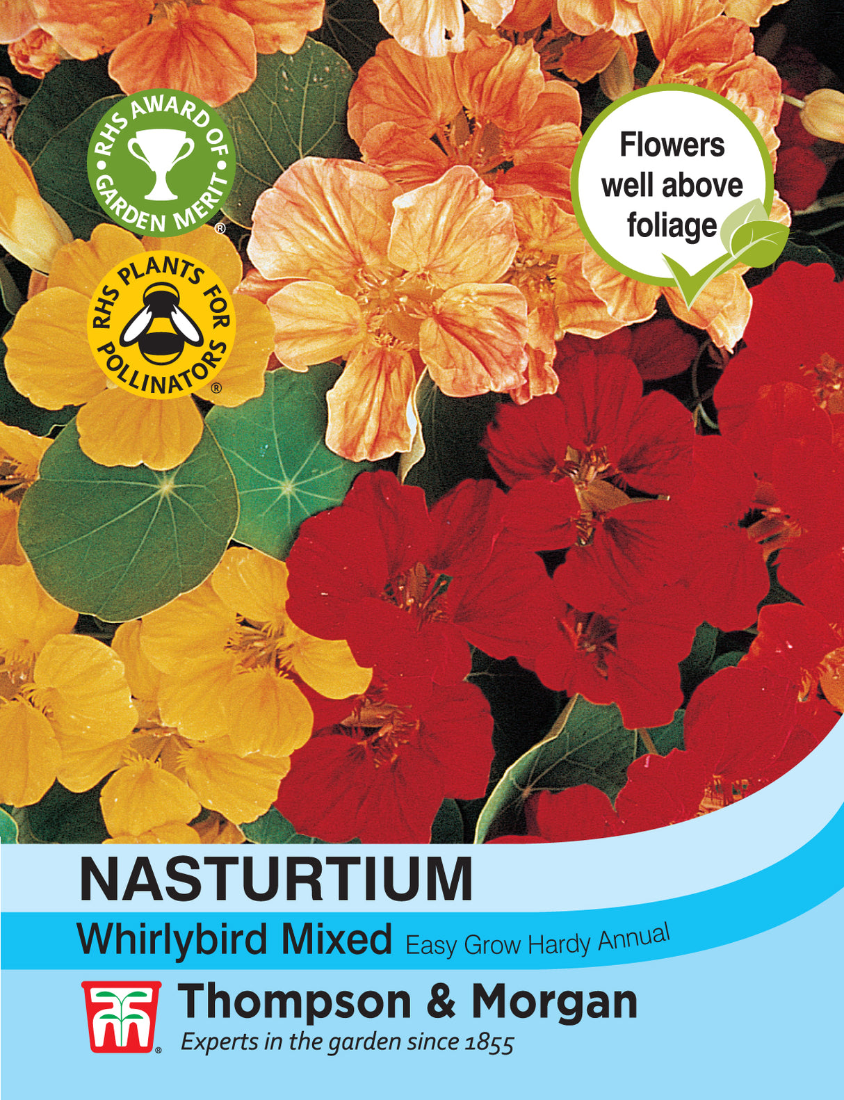 Thompson & Morgan - Nasturtium Whirlybird Mixed Seeds