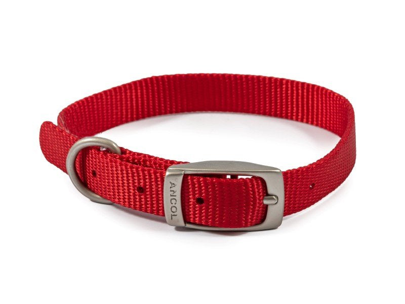 Ancol Viva Nylon Collar in Black 12" Size 1