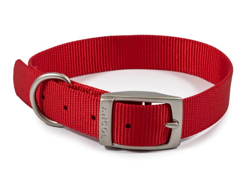 Ancol Viva Nylon Collar in Black 12" Size 1