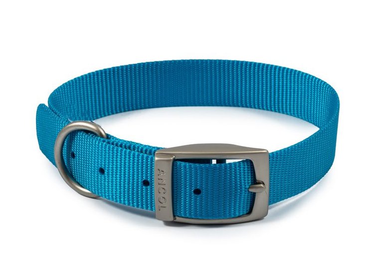 Ancol Viva Nylon Collar in Blue 16" Size 3