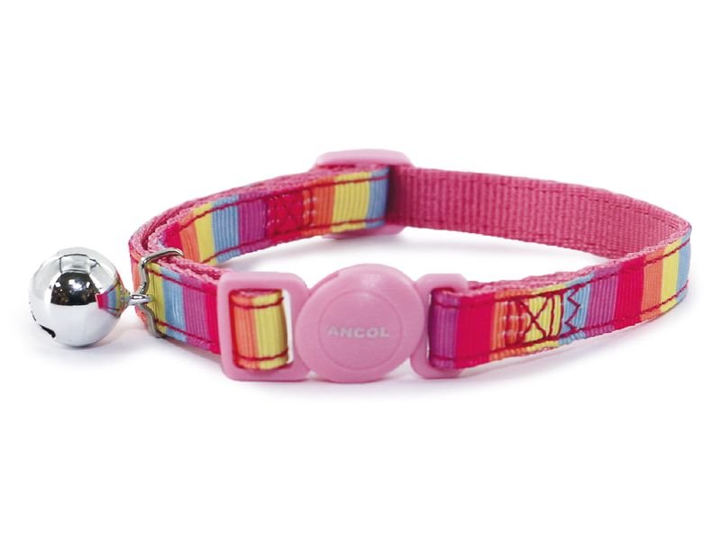 Ancol Pink Rainbow Cat Collar 20-30cm