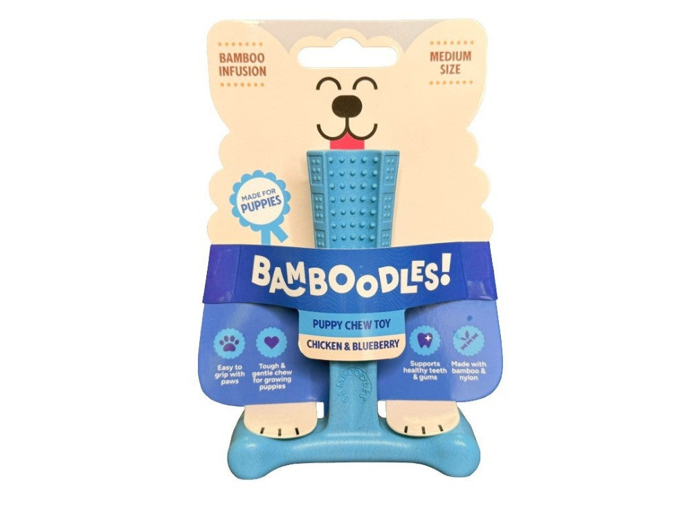 Bamboodles T-Bone Puppy Chicken & Blueberry Medium