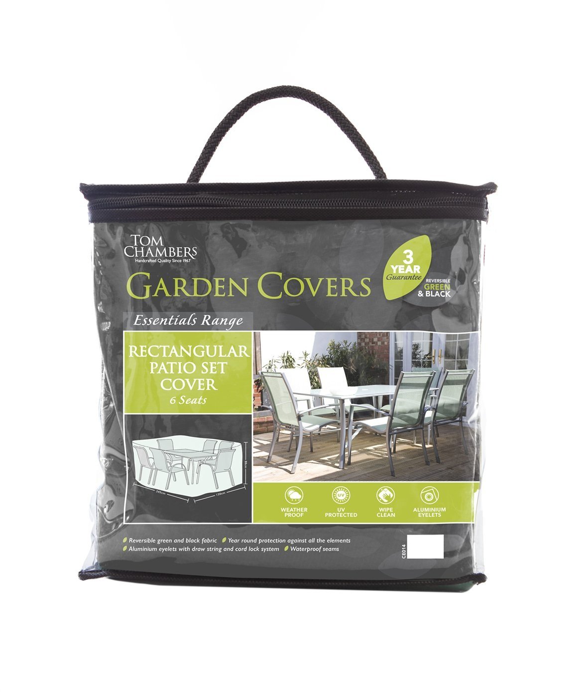 Tom Chambers Rectangle Patio Set Cover 6 seater