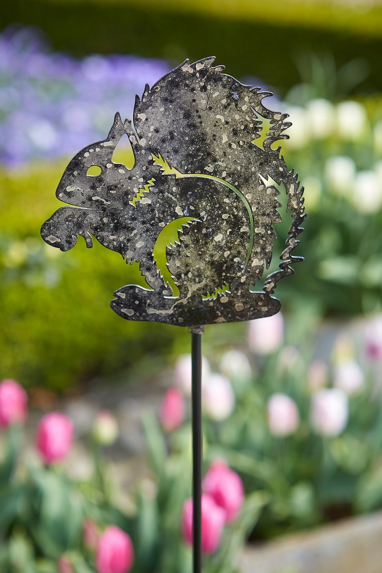 Tom Chambers Decorative Plant Stake - Nutmeg Squirrel