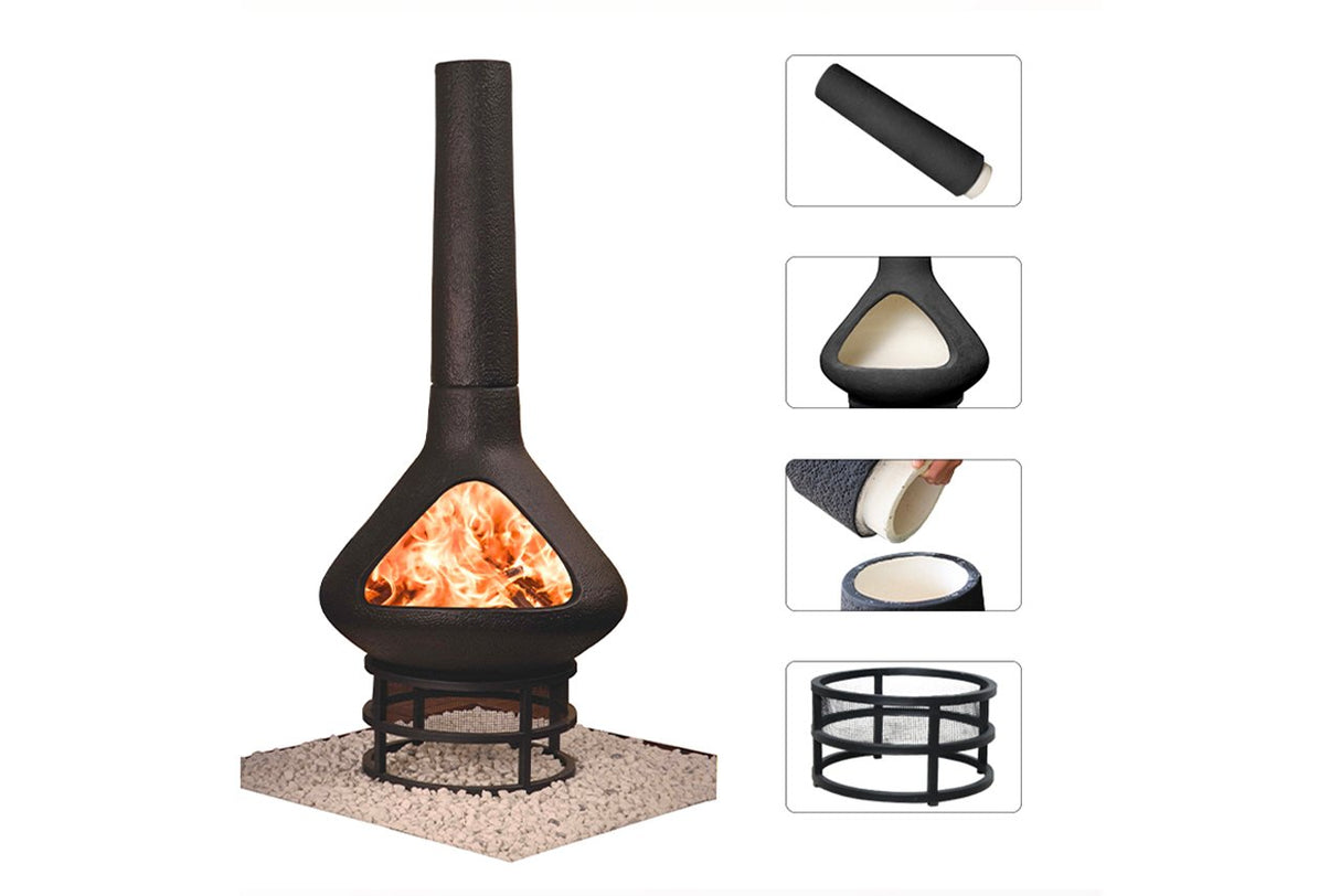 CharDaddy Ceramic Chiminea