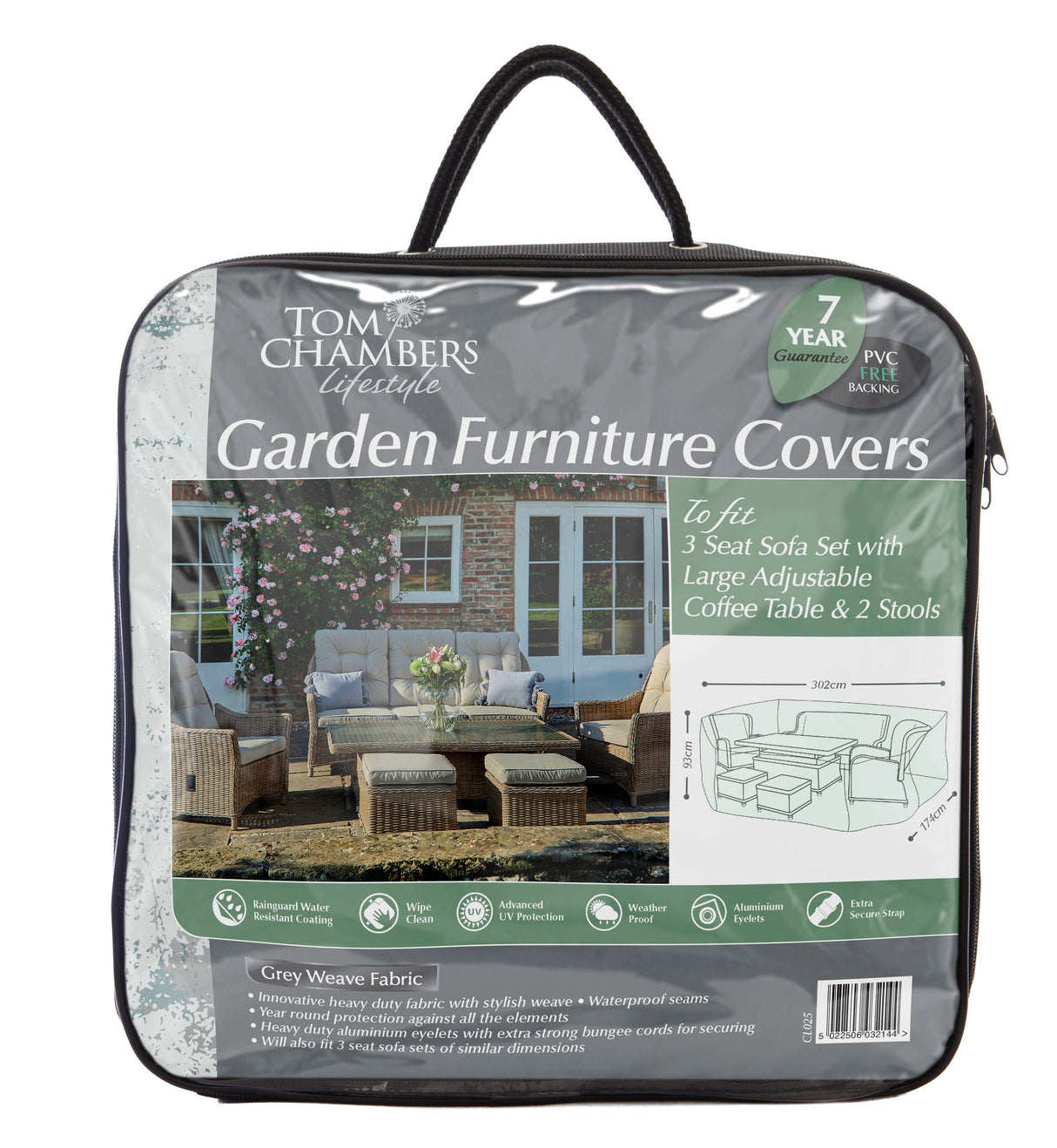 Tom Chambers 3 Seat Sofa and Coffee Table Set Cover