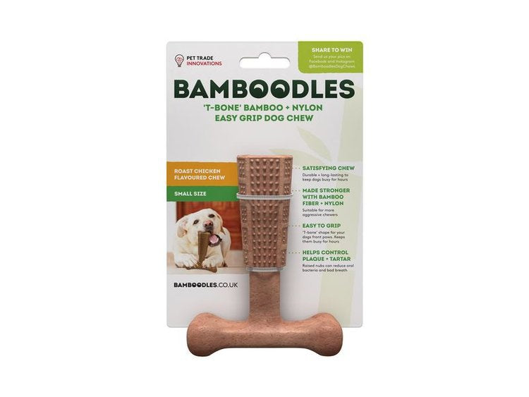 Bamboodles T-Bone Chew Toy Small Chicken 4"