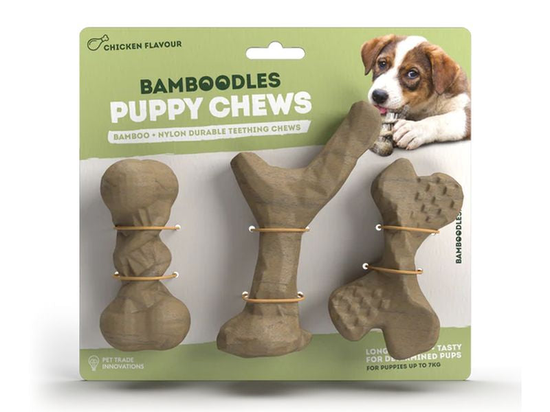 Bamboodles Puppy Chew 3 pack Chicken