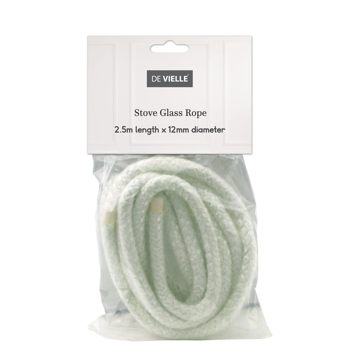 De Vielle 12mm Stove Glass Rope 2.5m Length