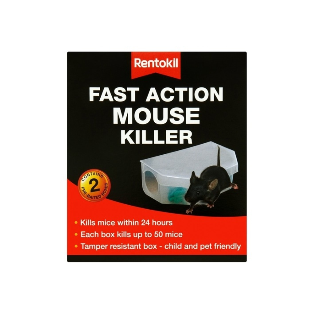 Rentokil Fast Action Mouse Killer Twin Pack