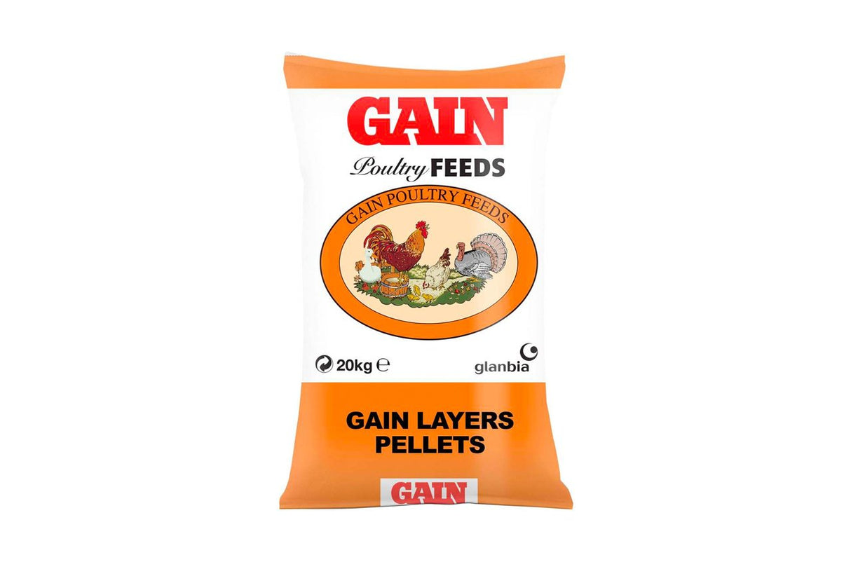 GAIN LAYERS PELLETS POULTRY FEED 20KG