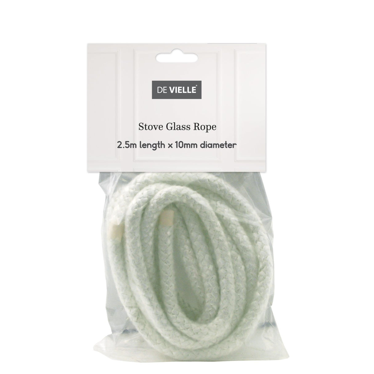 De Vielle 10mm Stove Glass Rope 2.5m Length