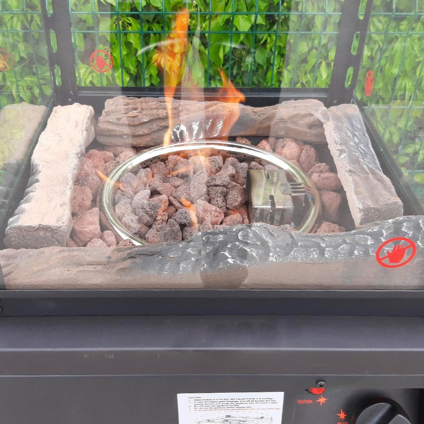 Lava Rock Gas Patio Heater