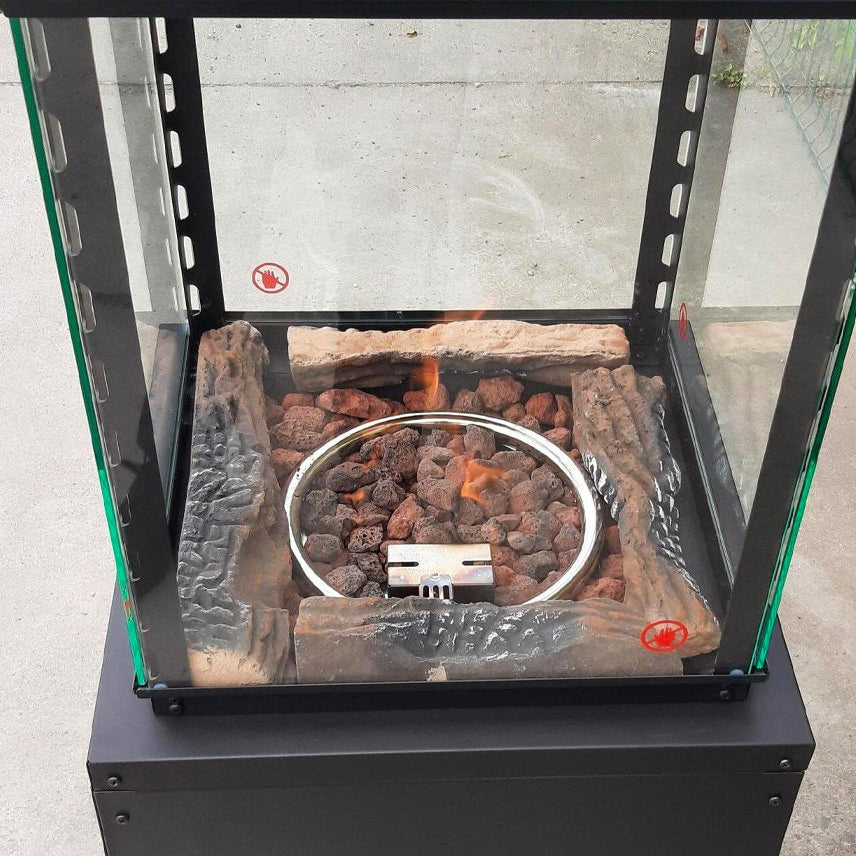 Lava Rock Gas Patio Heater