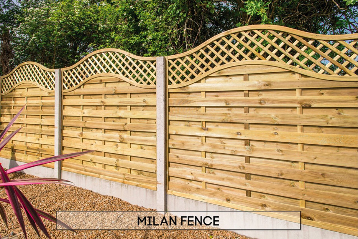 Milan Fence Panel 1.8m x 1.8m