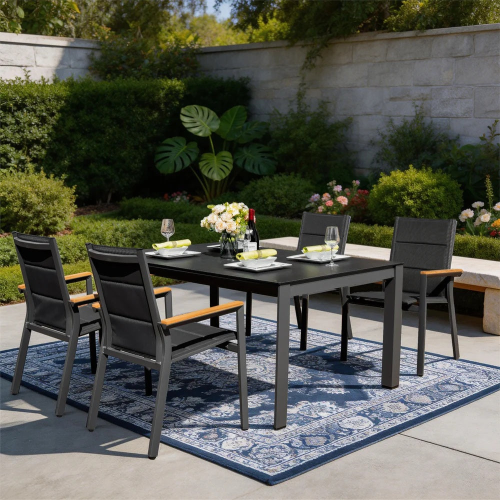 Mimo Arve 4 Seater Aluminium Outdoor Dining Set