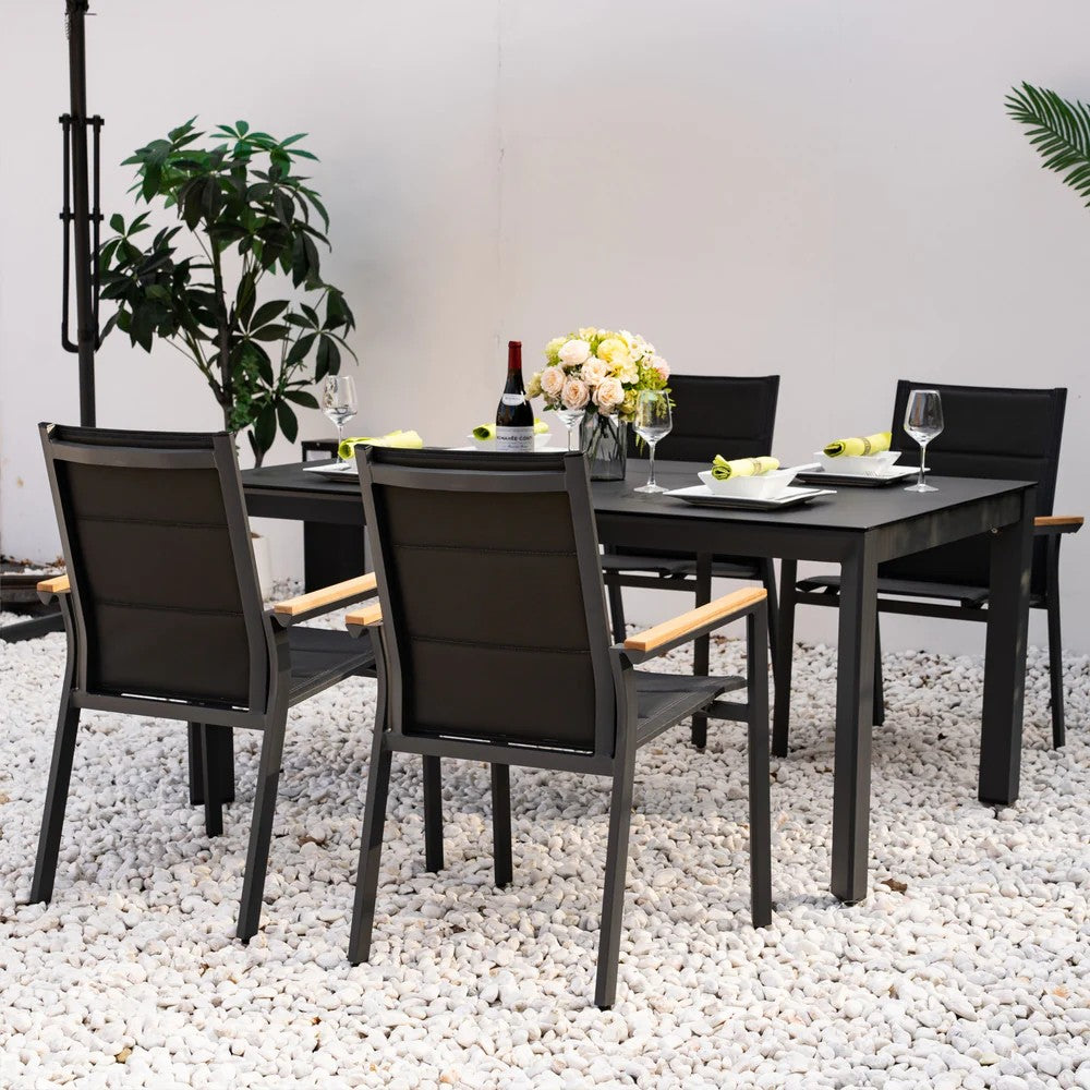 Mimo Arve 4 Seater Aluminium Outdoor Dining Set