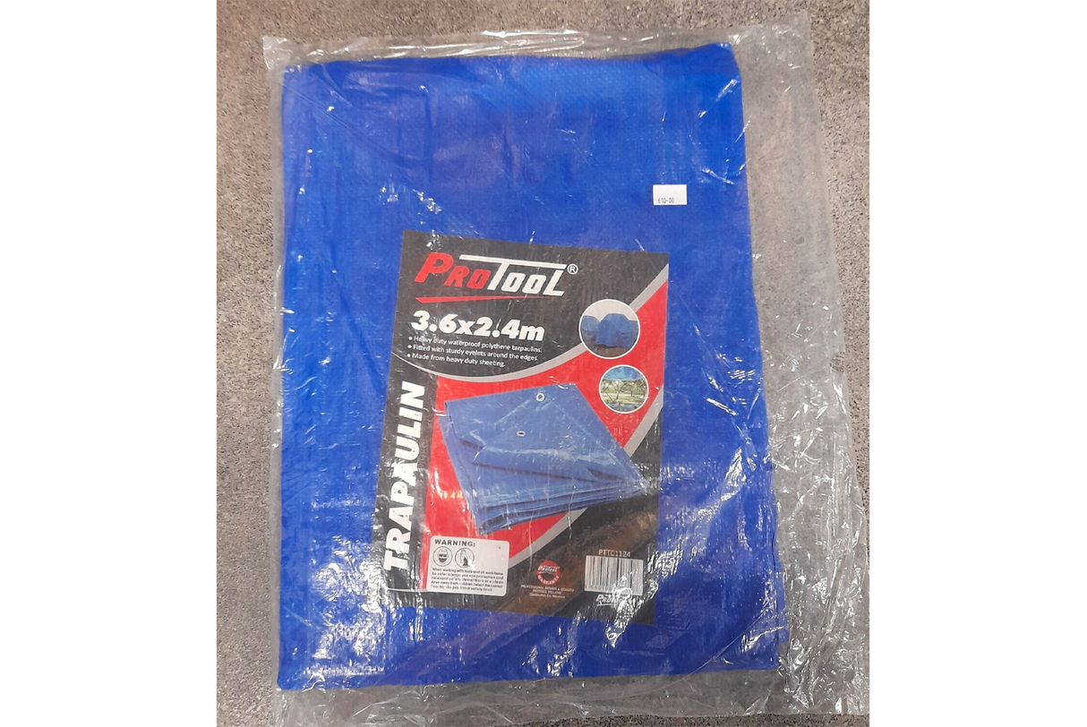 Protool Heavy Duty Tarpaulin 3.6m x 2.4m
