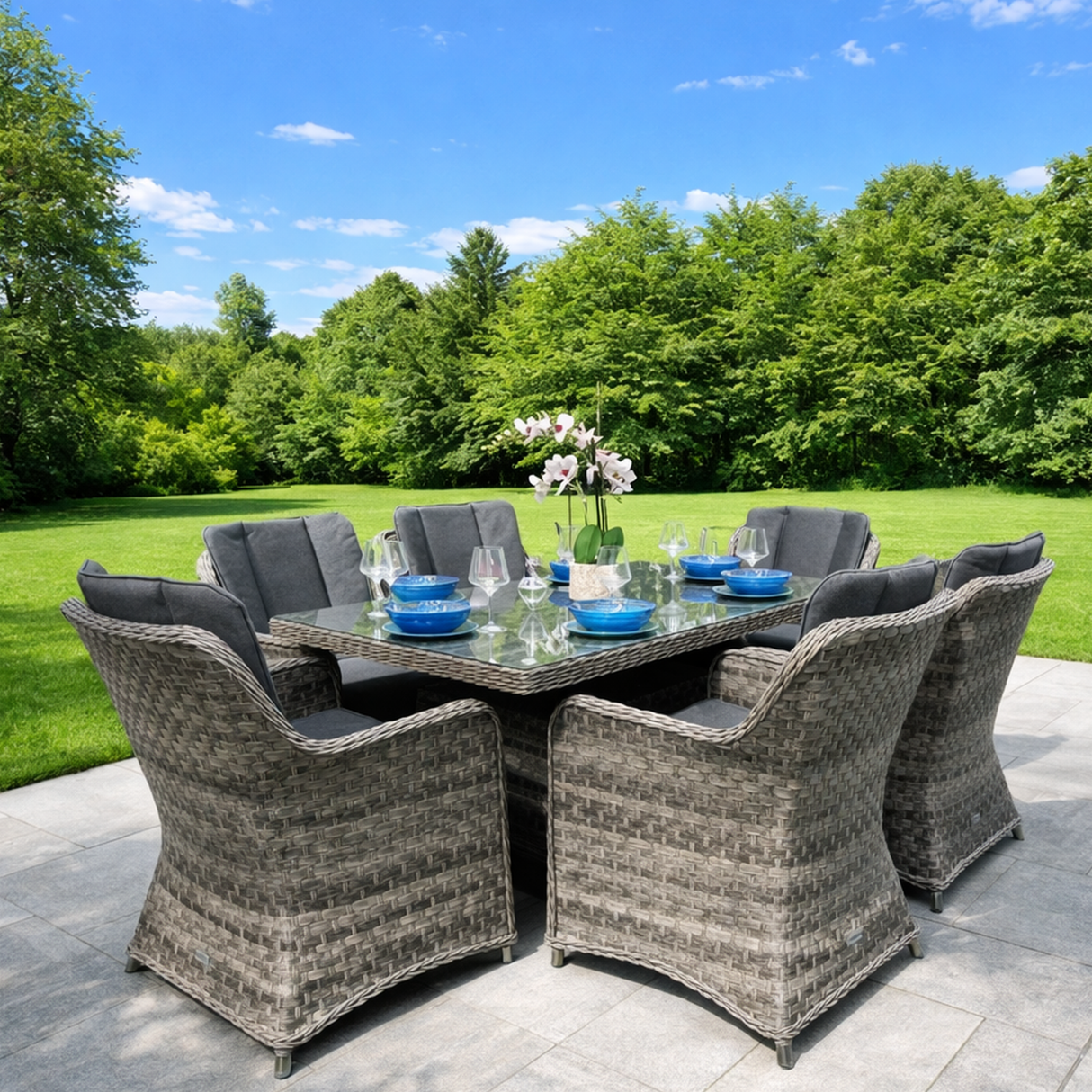 Pisa 6 Seat Outdoor Dining Set