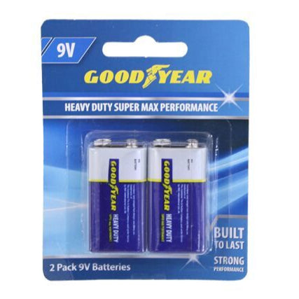Good Year Heavy Duty Battery 9v 2 pack