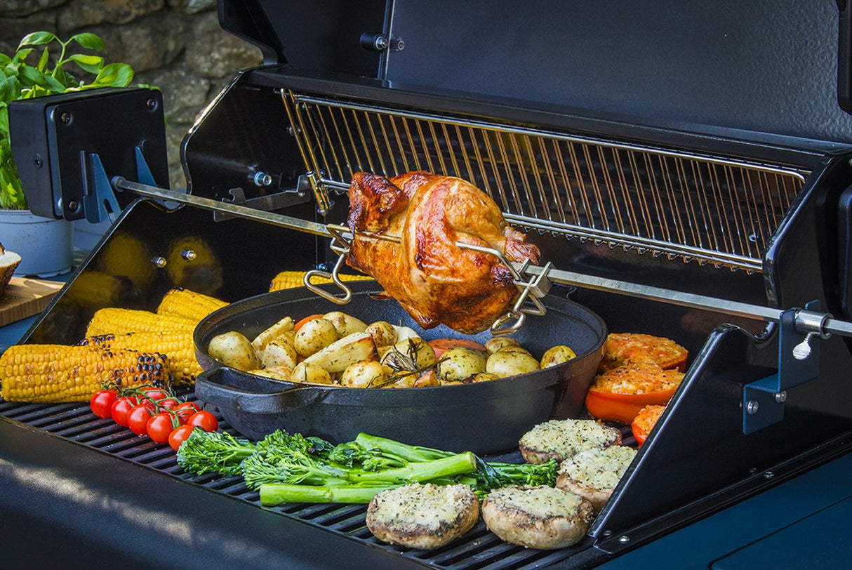 Sahara X450 4 Burner Gas BBQ - Smokey Teal