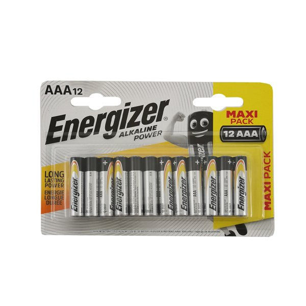 Energiser Alkaline AAA battery 12 pack