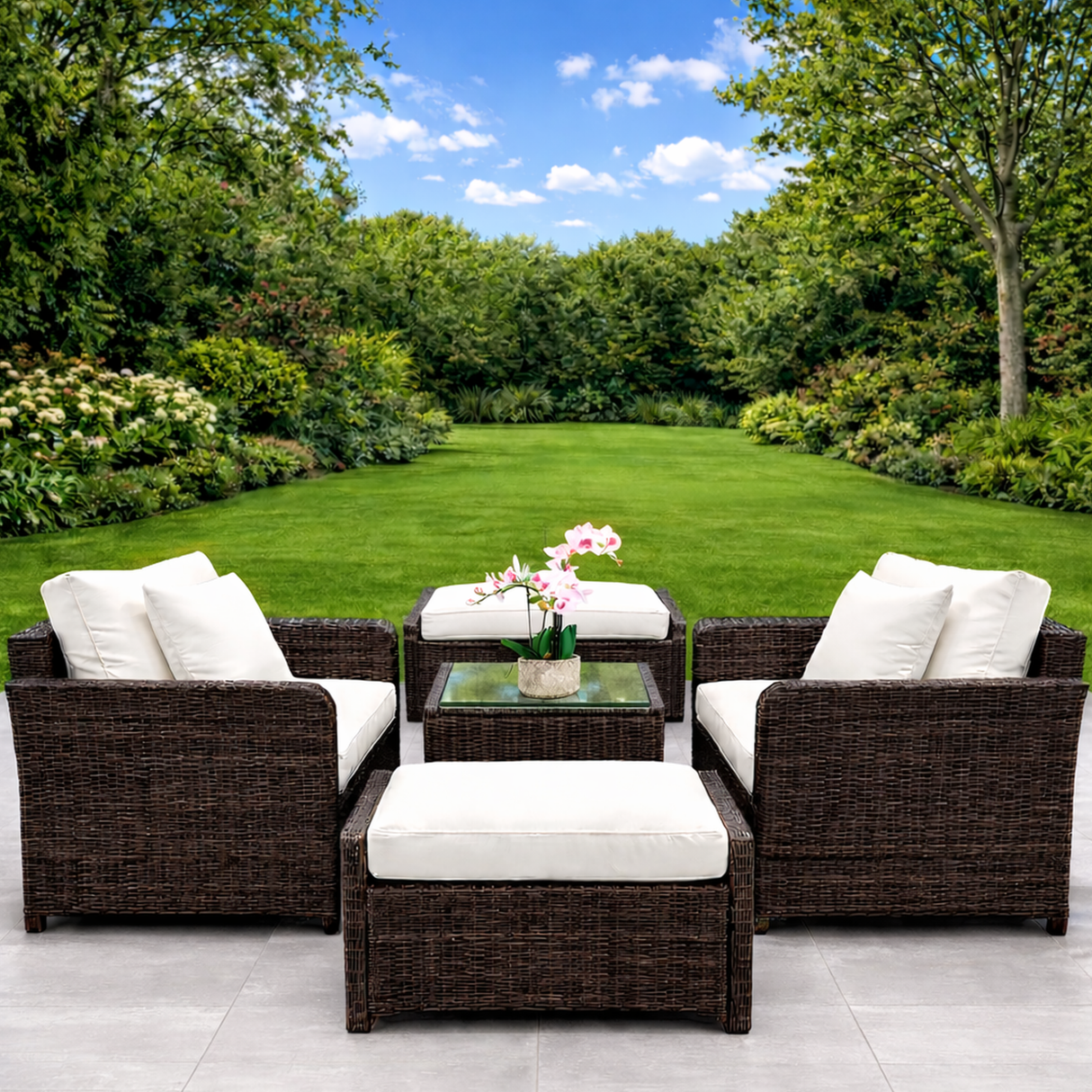Sienna 2 Seater Rattan Lounge Set