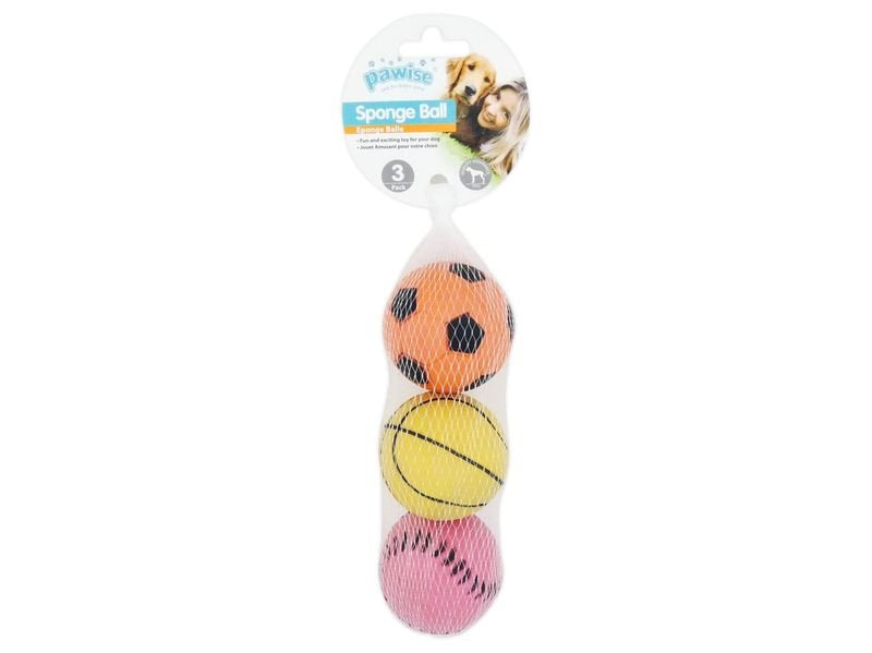 Pawise Sponge Balls 3 pack