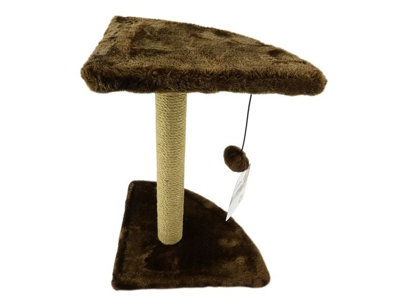 Corner Sisal Cat Scratching Post Brown 44cm
