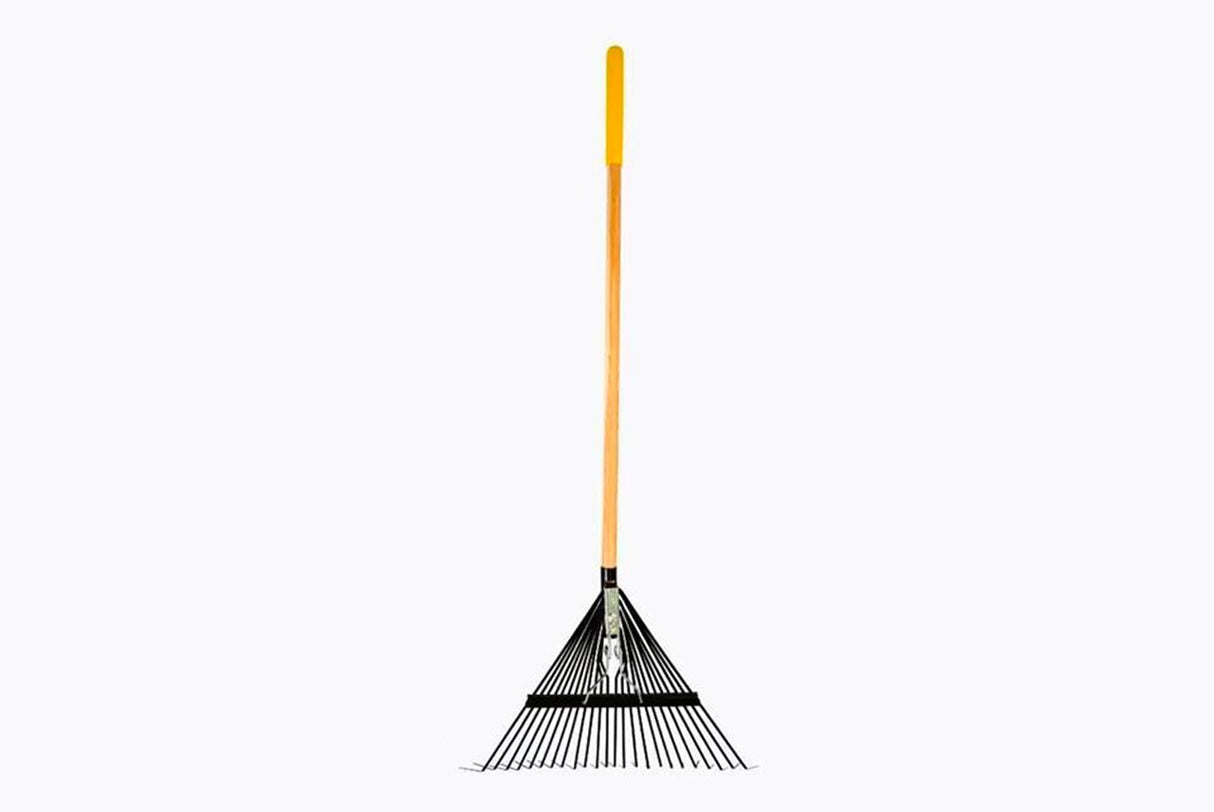 True Temper Flat Leaf Rake 24 Tooth Wood Handle